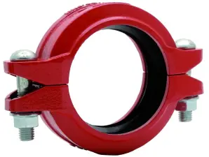 RACCORD RAINURE COLLIER RIGIDE FONTE GS FINITION EPOXY ROUGE
