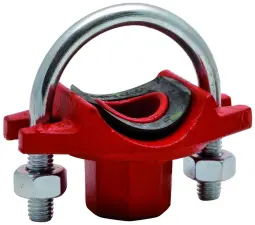 RACCORD RAINURE COLLIER DE PIQUAGE TARAUDE A ETRIER FONTE GS FINITION EPOXY ROUGE