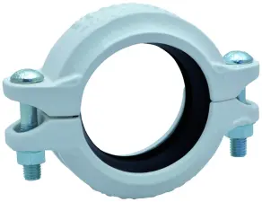 RACCORD RAINURE COLLIER RIGIDE FONTE GS FINITION EPOXY BLANC