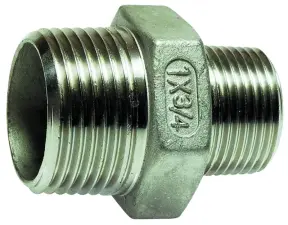 MAMELON INOX 316 A VISSER MALE MALE REDUIT