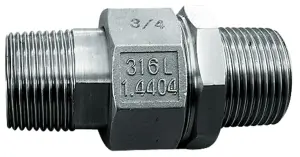 UNION INOX 316 A VISSER MALE MALE