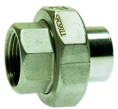 UNION INOX 316 A SOUDER BW / A VISSER FEMELLE A JOINT PLAT PTFE
