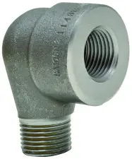 COUDE ACIER FORGE 90° A VISSER MALE FEMELLE NPT SERIE 3000