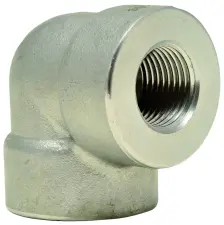 COUDE INOX 316L FORGE 90° A VISSER FEMELLE FEMELLE NPT SERIE 3000