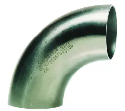 COUDE SMS 1,5 D EN INOX 304L SANS PARTIE DROITE