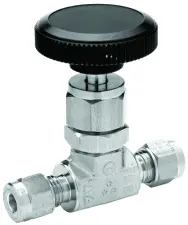 ROBINET A POINTEAU INOX 316L A COMPRESSION DOUBLE BAGUE