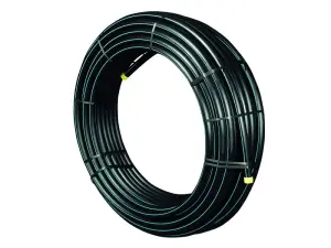 TUBE PE EAU POLYETHYLENE A BANDE BLEUE ACS