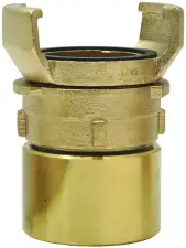 DEMI-RACCORD SYMETRIQUE  FEMELLE AVEC VERROU BRONZE