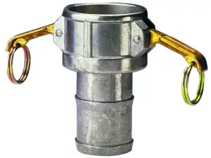 COUPLEUR A CAMES ALUMINIUM CANNELE MALE NF EN 14420-7