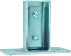 PLATINE FIXATION MURALE HORIZONTALE ECROUS LIGHT