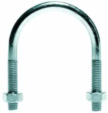 ETRIER DE SUSPENSION + 2 ECROUS EN ACIER ELECTRO-ZINGUE