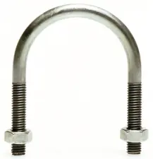 ETRIER DE SUSPENSION + 2 ECROUS EN INOX 304 L