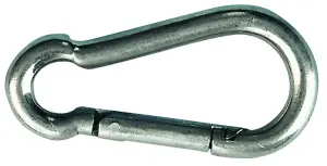 PORTE MOUSQUETON POMPIER INOX