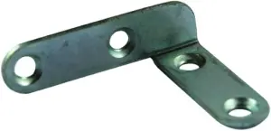 EQUERRE DE CADRE CAMBREE A BOUTS RONDS EN ACIER ZN