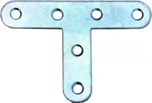 EQUERRE EN TE A BOUTS RONDS EN ACIER ZINGUE