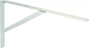 EQUERRE RENFORCEE ACIER EPOXY BLANC