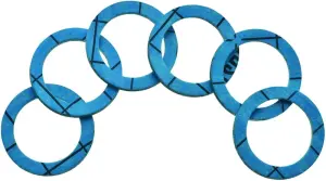 JOINT FIBRE ARAMIDE ET LIANT ELASTOMERE NBR CNK BLEU