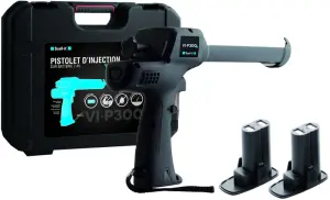 PISTOLET D'INJECTION 300ML LIVRE AVEC 2 BATTERIES