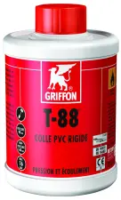 COLLE LIQUIDE SANS THF POUR PVC RIGIDE PRESSION EVACUATION T-88 GRIFFON 6302443