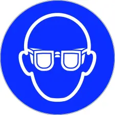 ETIQUETTE LUNETTES DE PROTECTION OBLIGATOIRES M004