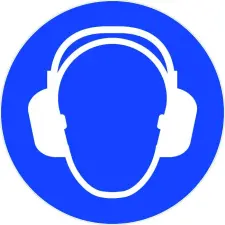 ETIQUETTE SERRE-TÊTE ANTIBRUIT OBLIGATOIRE M003