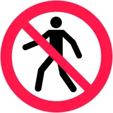 ETIQUETTE RIGIDE INTER PIETONS