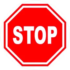 ETIQUETTE RIGIDE STOP