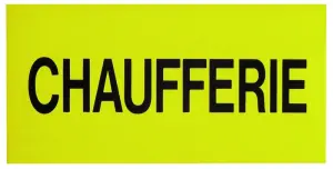 ETIQUETTE CHAUFFERIE