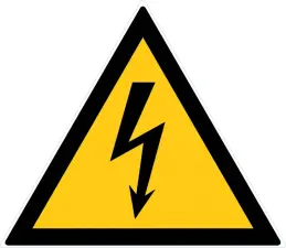ETIQUETTE RIGIDE DANGER ELECTRICITE