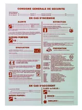 PANNEAU CONSIGNE GENERALE DE SECURITE