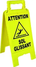 CHEVALET DE SIGNALISATION NOIR JAUNE