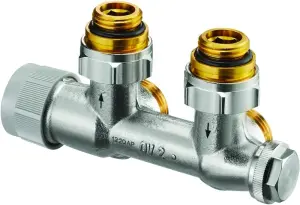 CORPS THERMOSTATIQUE EQUERRE BITUBE MULTIBLOCK TQ FEMELLE OVENTROP