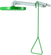 DOUCHE DE SECURITE HORIZONTALE MURALE DELABIE 9108