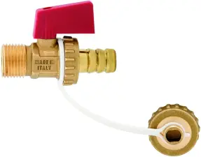 ROBINET DE VIDANGE A BOISSEAU SPHERIQUE LAITON A DOUILLE ET BOUCHON