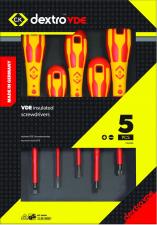 COFFRET 5 TOURNEVIS ELECTRICIEN 1000V DEXTRO CK