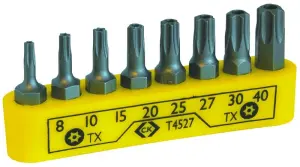 8 EMBOUTS POUR VIS TORX