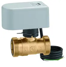 VANNE A BOISSEAU SPHERIQUE LAITON DIRECTIONNELLE 2 VOIES MOTORISEE