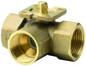 VANNE A BOISSEAU SPHERIQUE DE REGULATION 3 VOIES PN40 VBI61 SIEMENS