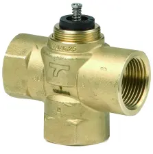 VANNE A SOUPAPE 3 VOIES LAITON TARAUDEE FEMELLE VXI46 PN16 SIEMENS