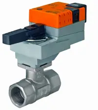 VANNE DE REGULATION TOUT OU RIEN LAITON TARAUDEE ET SERVOMOTEUR 24 VOLTS BELIMO