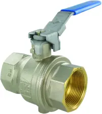 ROBINET BOISSEAU SPHERIQUE FEMELLE FEMELLE LAITON PN10 A DECOMPRESSION CADENASSABLE