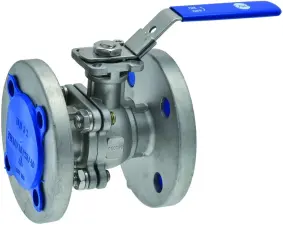 ROBINET A BOISSEAU SPHERIQUE INOX 316 2 PIECES A BRIDES PN16/40 DESP