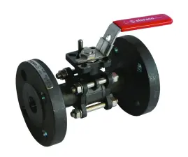 ROBINET A BOISSEAU SPHERIQUE ACIER 3 PIECES A BRIDES PN40 DESP ATEX