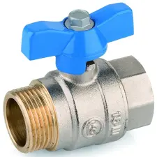 ROBINET BOISSEAU SPHERIQUE ACS MF A MANETTE BLEUE PN25 SITOMMFB ASTORI