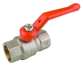 ROBINET A BOISSEAU SPHERIQUE LAITON FF POIGNEE PLATE PN10 SOLAIRE