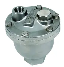 ELIMINATEUR D'AIR INOX 316 TARAUDE PN25 VERTICAL TUV