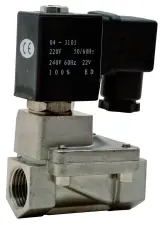 ELECTROVANNE A COMMANDE ASSISTEE INOX 316 NBR TARAUDE NORMALEMENT FERMEE CGR