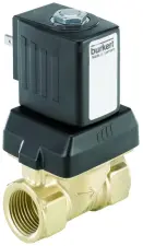 ELECTROVANNE A MEMBRANE ATTELEE LAITON FKM TARAUDE NORMALEMENT FERMEE BURKERT
