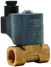 ELECTROVANNE A MEMBRANE ATTELEE LAITON FKM TARAUDE NORMALEMENT FERMEE CGR