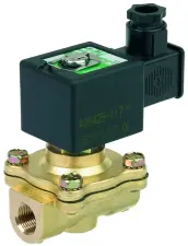ELECTROVANNE A COMMANDE ASSISTEE LAITON NBR TARAUDE NORMALEMENT FERMEE SERIE DESP  210 ASCO